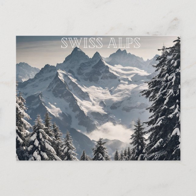 Postal Alpes suizos (1) (Anverso)