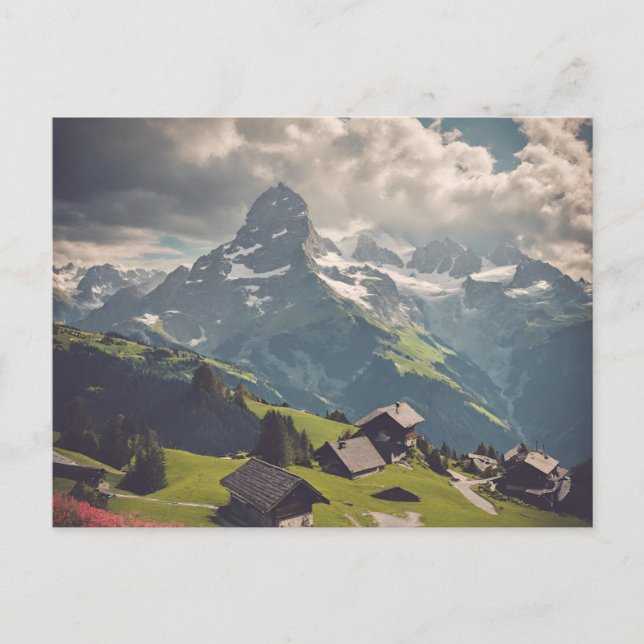 Postal Alpes suizos (2) (Anverso)