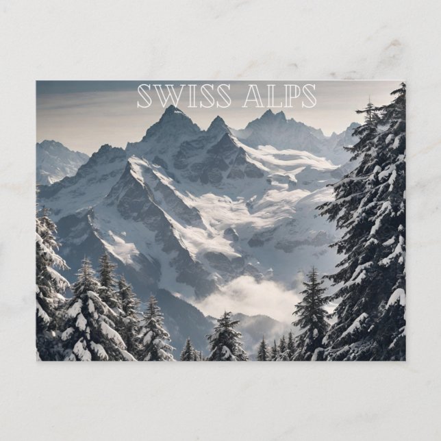 Postal Alpes suizos (7) (Anverso)