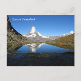 Postal Alpes suizos Riffelsee Matterhorn Zermatt