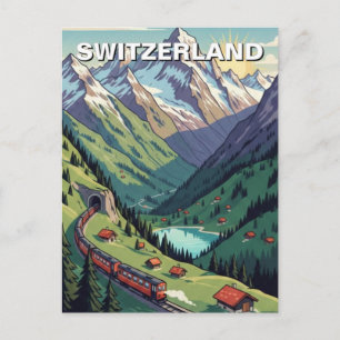 Postal Alpes suizos Suiza Viajes