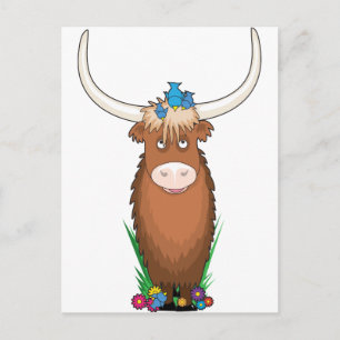 Postal Alphabet Yak Animal