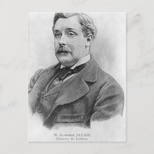 Postal Alphonse Allais a finales del siglo XIX (Anverso)