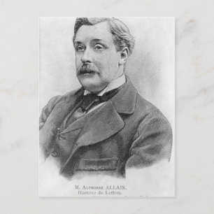 Postal Alphonse Allais a finales del siglo XIX