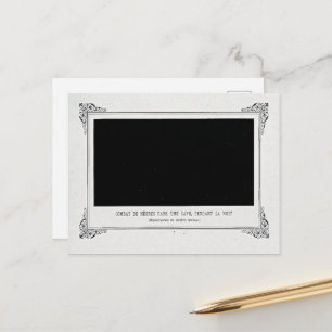 Postal Alphonse Allais, April Fools, Black, Abstract Art