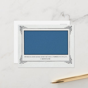 Postal Alphonse Allais, April Fools, Blue, Abstract Art