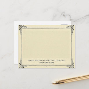 Postal Alphonse Allais, April Fools, White, Resumen Art