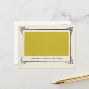 Postal Alphonse Allais, April Fools, Yellow, Resumen Art