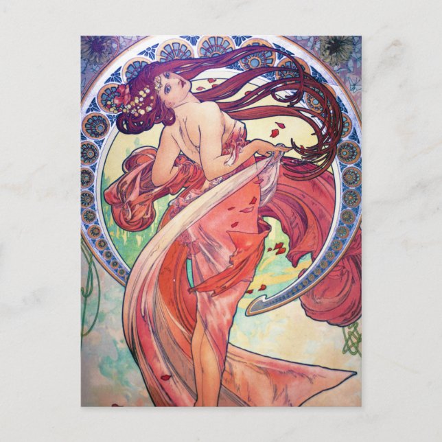 Postal Alphonse Mucha (Anverso)