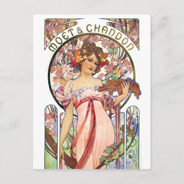 Postal Alphonse Mucha (Anverso)