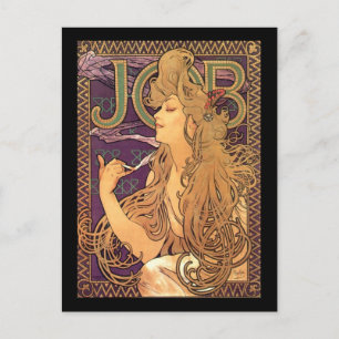 Postal Alphonse Mucha - Publicidad laboral