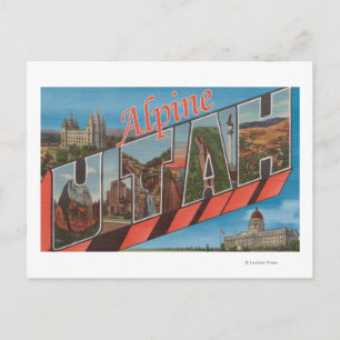 Postal Alpino, UtahEscenas de letras grandesAlpino, UT