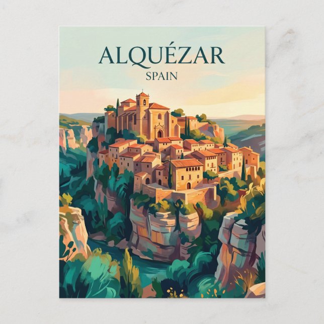 Postal Alquézar España (Anverso)