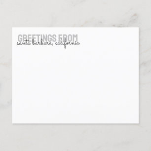 Postal Alquiler de vacaciones de paraguas de playa - Post