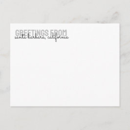 Postal Alquiler de vacaciones de paraguas de playa - Post