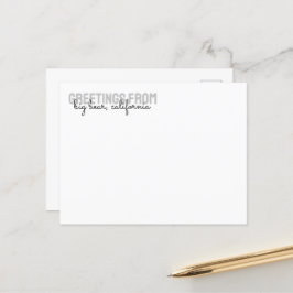 Postal Alquiler de vacaciones en cabaña de pino de montañ