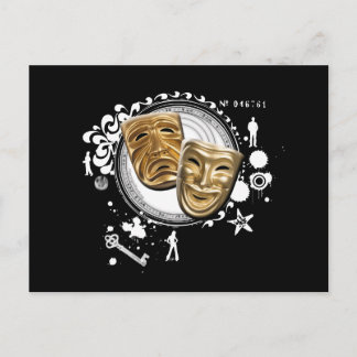 Postal Alquimia de máscaras dramáticas interactivas