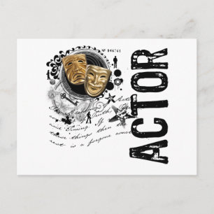Postal Alquimia del actor de acción