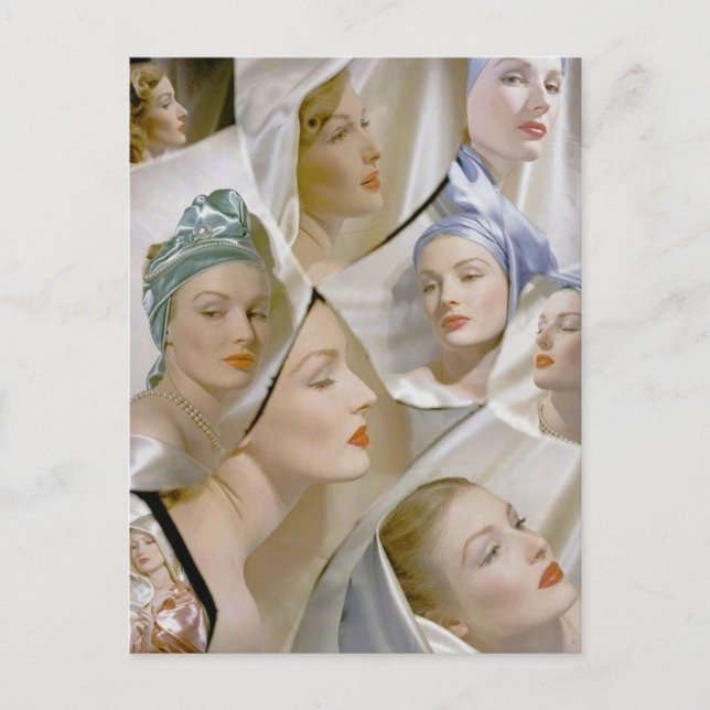 Postal alrededor de 1940 bellas mujeres (Anverso)