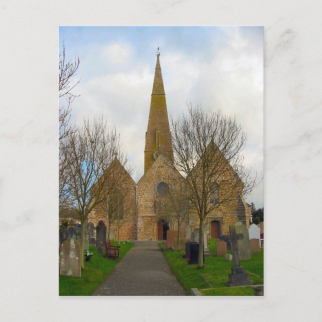 Postal Alrededor de Gran Bretaña, Jersey, Iglesia de San  (Anverso)
