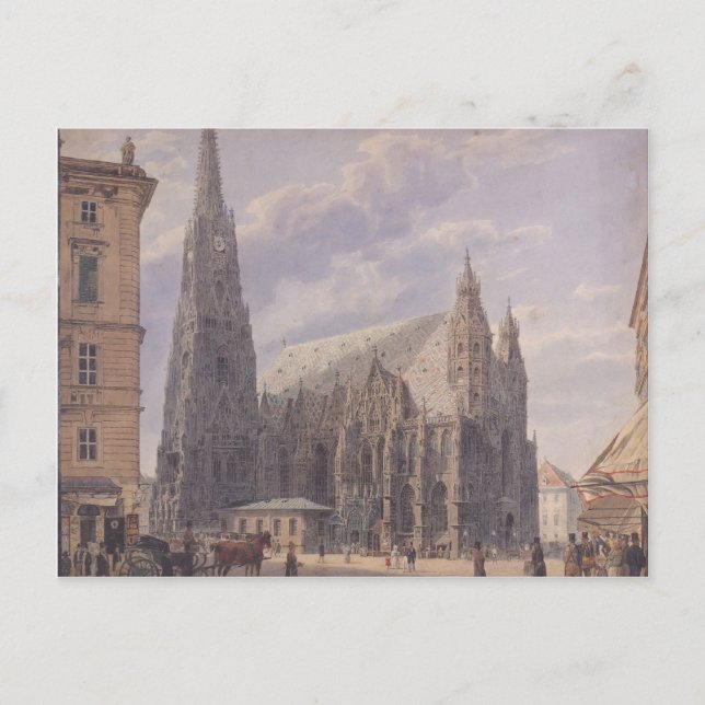 Postal Alt Rudolf- Catedral de San Esteban en Viena (Anverso)
