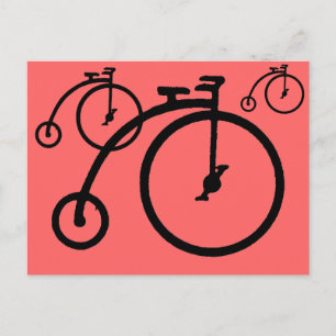 Postal Alta Bicicleta Vintage