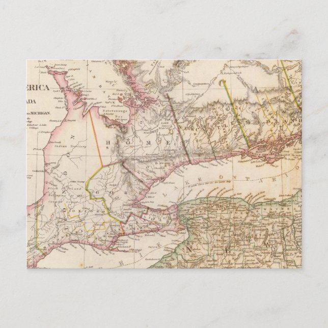 Postal Alta Canadá, NY, Penn, Mich (Anverso)