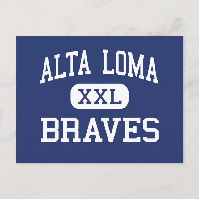Postal Alta Loma - Braves - Rancho Cucamonga (Anverso)