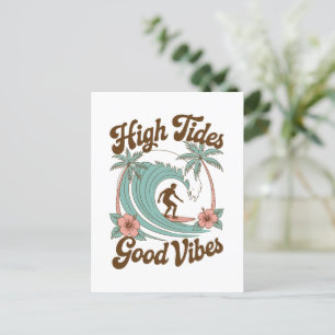Postal Alta marea, buenas vibraciones - Surfing Ocean Adv