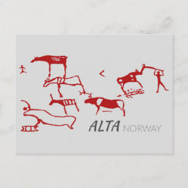 Postal Alta, Noruega (tallado en roca)
