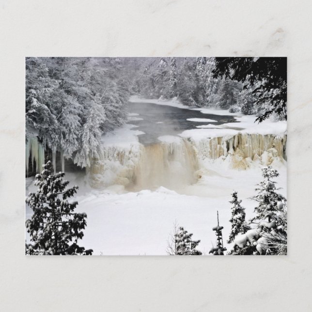 Postal Alta Tahquamenon Falls-postcardcopy (Anverso)
