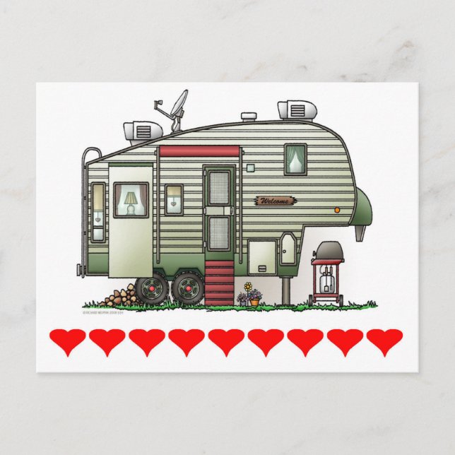 Postal Alta tecnología 5ª rueda (Anverso)