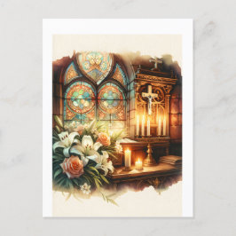 Postal Altar de la iglesia personalizado