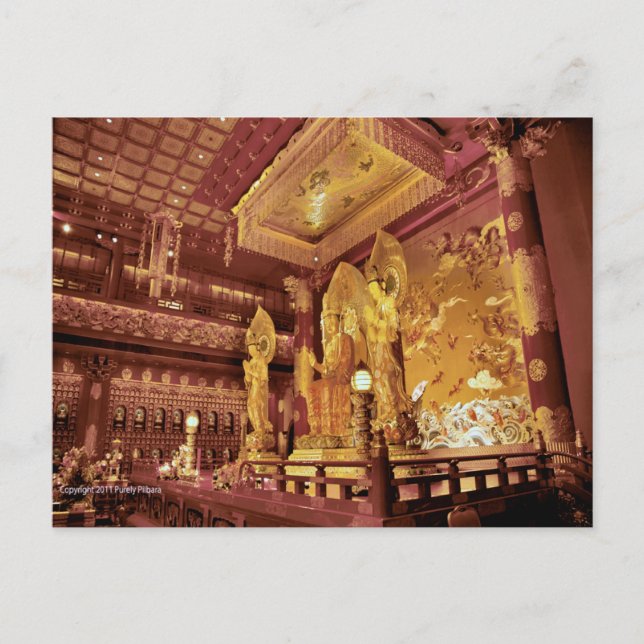 Postal altar del templo de China (Anverso)