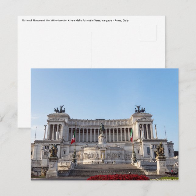 Postal Altare della Patria a primera hora de la mañana -  (Anverso / Reverso)