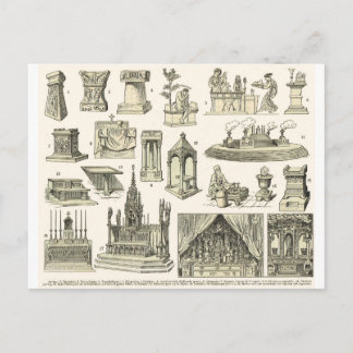 Postal Altares de vintage