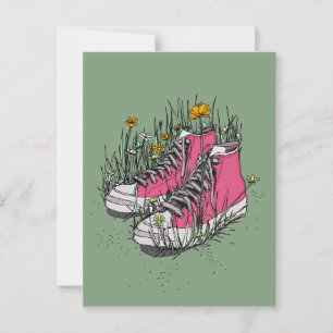 Postal Altas zapatillas Vintage