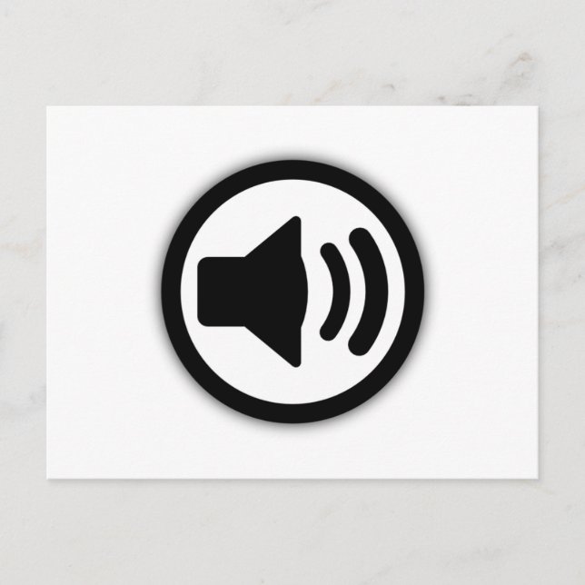 Postal Altavoz de audio (Anverso)