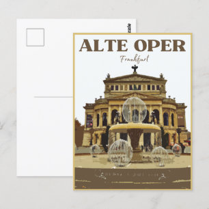 Postal Alte Oper Frankfurt Old Opera House alemania