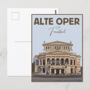 Postal Alte Oper Frankfurt Old Opera House alemania