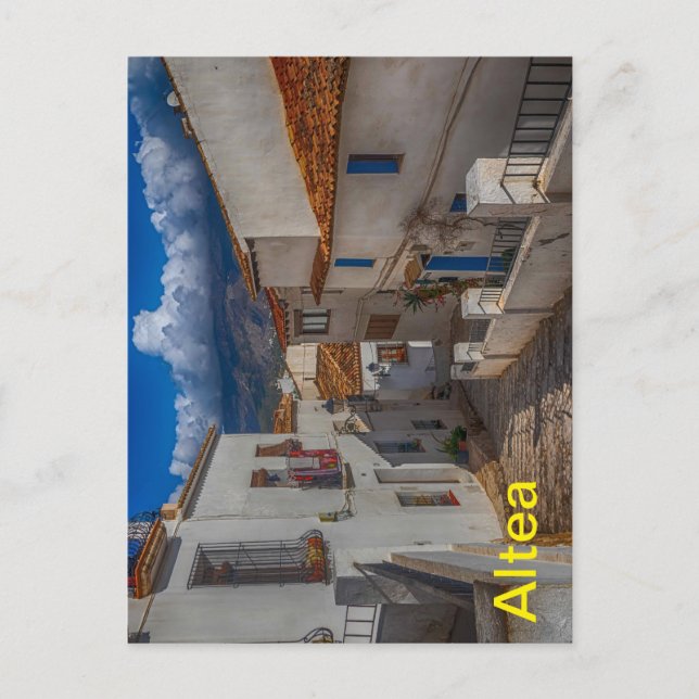 Postal Altea, Costa Blanca, España (Anverso)