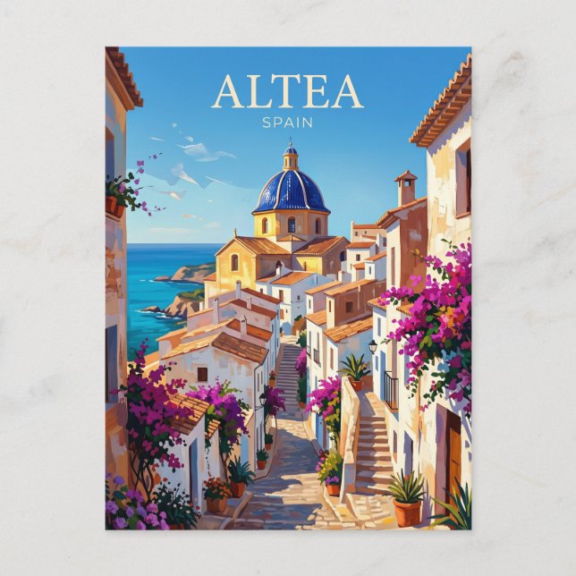 Postal Altea España (Anverso)