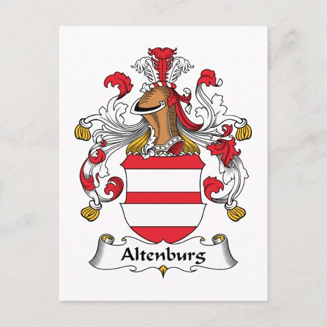 Postal Altenburg Family Crest (Anverso)