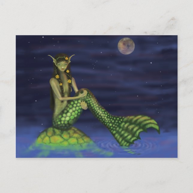 Postal Alterar a la sirena de la tortuga (Anverso)