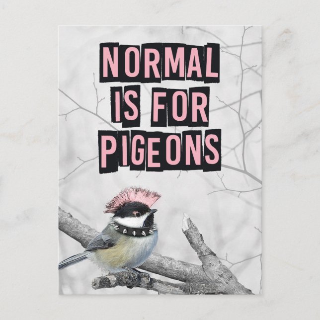 Postal Alternative Punk Bird Anti Conformity (Anverso)