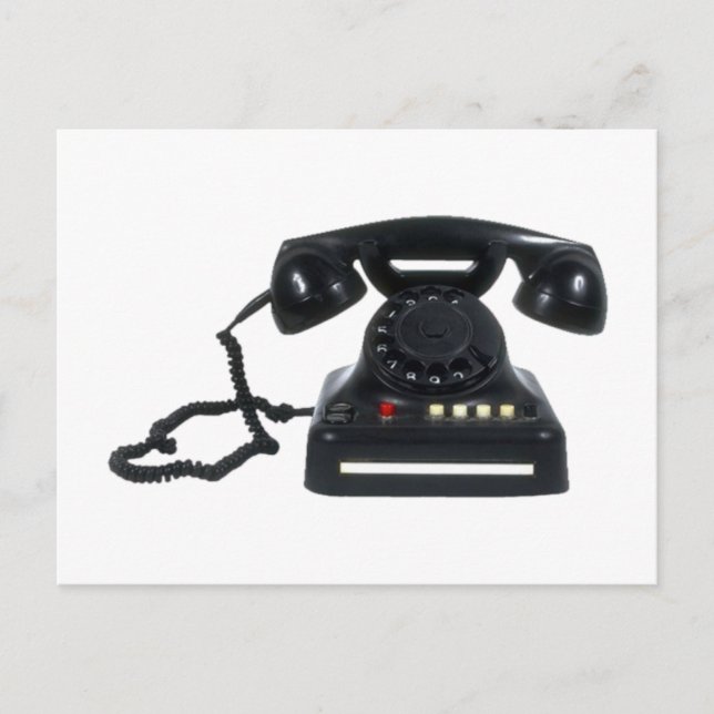 Postal altes Telefon viejo teléfono (Anverso)