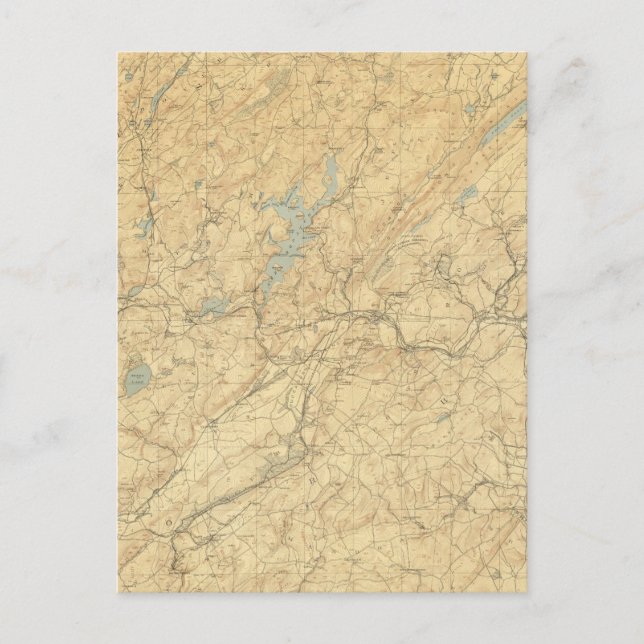 Postal Altiplano central de Nueva Jersey (Anverso)