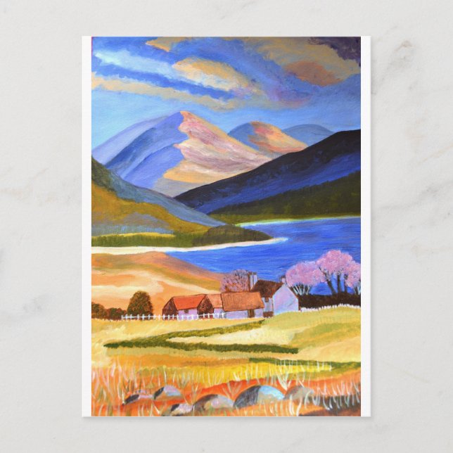 Postal Altiplano escocés 2 (Anverso)