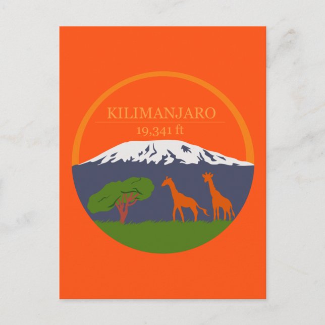 Postal Altitud de Kilimanjaro (Anverso)
