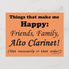 Postal Alto Clarinet me hace feliz